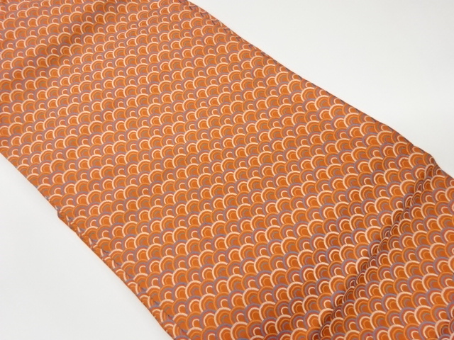 リサイクル　子持ち青海波模様織出し名古屋帯